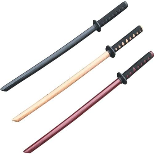 80cm Wooden Sword Fight Training Katana Cosplay Samurai Knife Vs Ninjas Sword Cos Props Collection Of Crafts Decoration