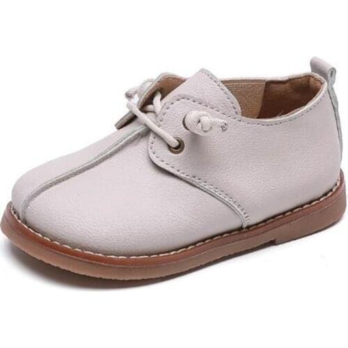 Children Shoe 2021 Spring Slip-on Baby British Shoes Leather School Students Leopard Boy Flats