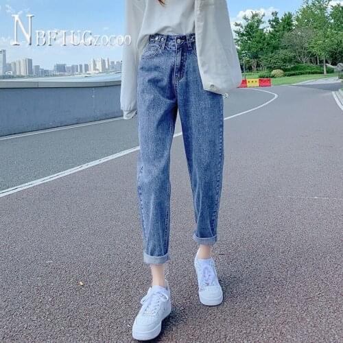 High Waist Women Jeans Summer New Slim Autumn Daddy Style Female Harem Trousers