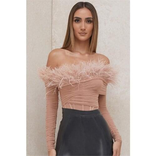 FANAN Bodysuits For Women With Open Shoulders