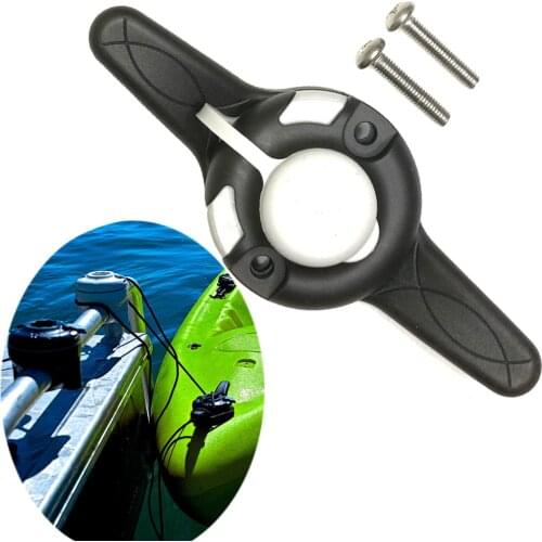 Canoe Kayak Cleat Port RIB Port Tie Up Cleat Rowing Boats Sea Fishing Holder Mount Base Rod Pole Tackle Kit Accessory