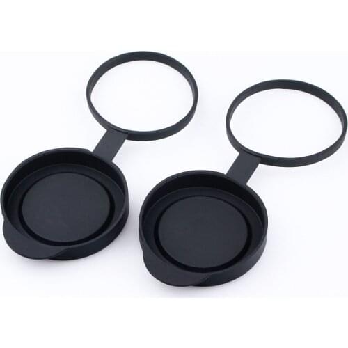 2 pairs Binoculars Protective Rubber Objective Lens Caps 42mm for Telescope with Outer Diameter 52-54mm W2590
