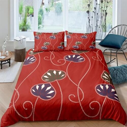 Vintage 3d Bedding Set Home Textile Flowers Duvet Cover Set Children Kids Bedding Bedclothes Soft Lightweight Comforter Cover