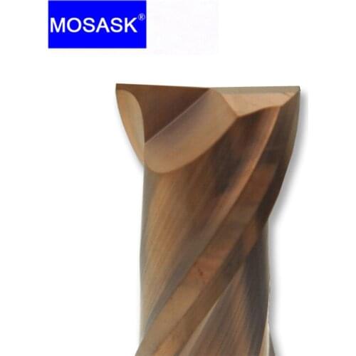 MOSASK 1 Pcs 2 Flutes HRC50 3mm 2mm 4mm 6mm Straight Shank CNC Milling Cutters Groove Carbide Cutting Steel End Mill
