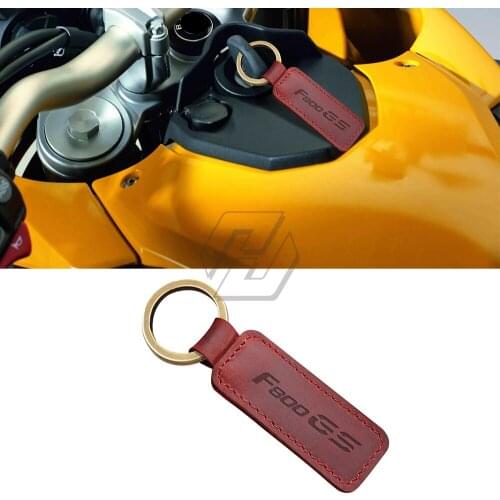 Motorcycle Keychain Cowhide Key Ring Case for BMW Motorrad F800GS F800 GS