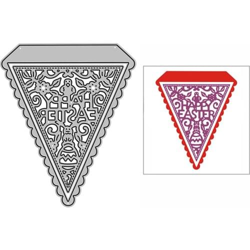 New Lacy Scalloped Flag Craft Embossing Mold 2021 Metal Cutting Dies for DIY Decorative Scrapbooking Album Card Making No Stamps