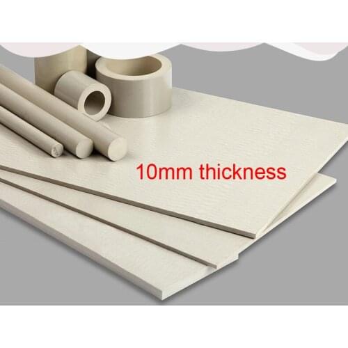 10mm thickness high temperature resistance PEEK Sheet Poly Plate Polyetheretherketone Board ICI Thermoplastic CNC Cutting