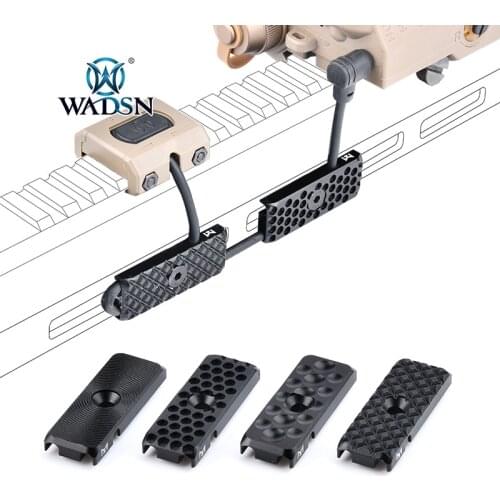 WADSN Wire Guide Pressure Remote Switch Mlok Keymod System laser flashlight Cable Management airsoft metal weapons accessories