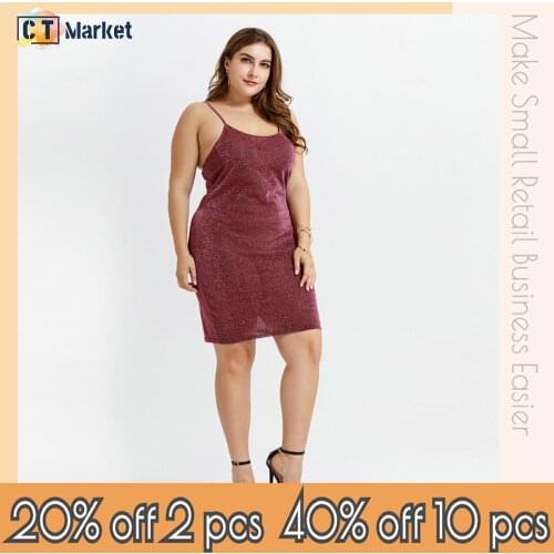 Plus Size Shiny Dress Sexy for Party Women Fashion Causal Clothes 2021 Night Club New CT180117