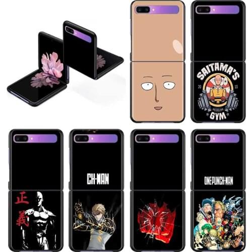Comics One Punch Man Luxury Slim Matte Hard PC Phone Case For Samsung Galaxy Z Flip 3 Z Flip3 5G ShockProof Back Cover Fundas