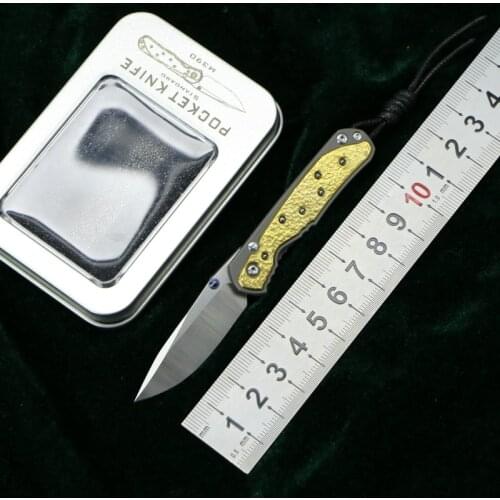 Kevin John small sebenza 21 folding knife M390 blade TC4 Titanium handle outdoor camping hunting pocket fruit Knives EDC tools