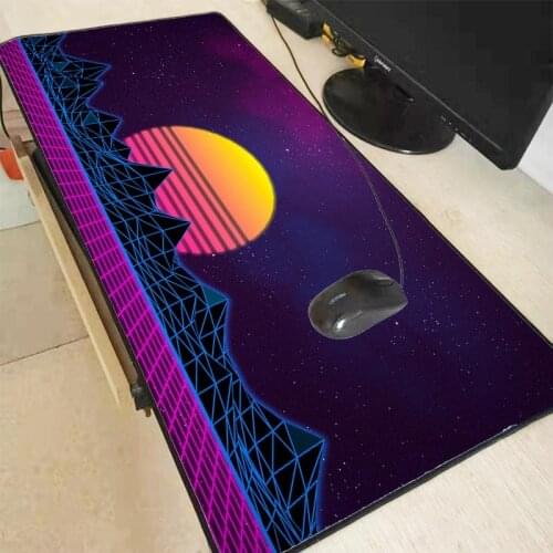 Abstract Mountains Moon Speed Locking Edge Large Rubber Mouse Pad Waterproof Game Desk Mousepad Keyboard Mat for CSGO Dota LOL