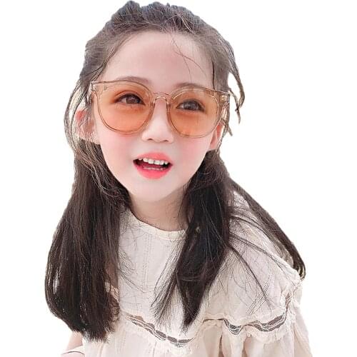 2021 Fashion Children Sunglasses Kids Girls Eye Protection Anti-UV Ultraviolet-proof Glasses Leisure Unisex Eyeglass Eyewear