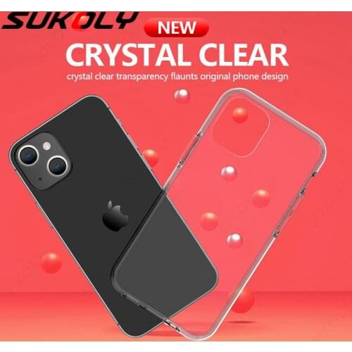 Ultra Thin Clear Silicone Phone Case For iPhone 13 Pro Max Soft Back Cover For iPhone 11 12 Pro XS Max XR X 8 7 6s Plus SE 2020