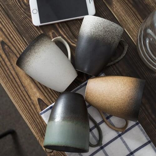 Vintage Tea Cup Retro Style Ceramic Cup Coffee Mug, Home Office Cafe Cups, Porcelain Drinkware Gift