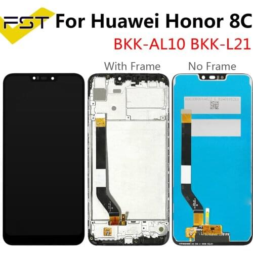 For Huawei Honor 8C LCD Display Touch Screen Digitizer Assembly With Frame Honor 8C BKK-LX1 LX2 BKK-L21 LCD Screen Replacement