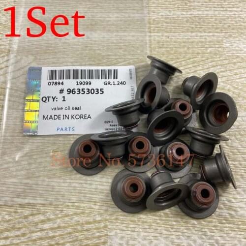1Set Valve Stem Oil Seal Seal Valvs For Buick Excelle 1.6L Daewoo Nubira Optra Lanos Chevrolet Aveo OEM# 96353035