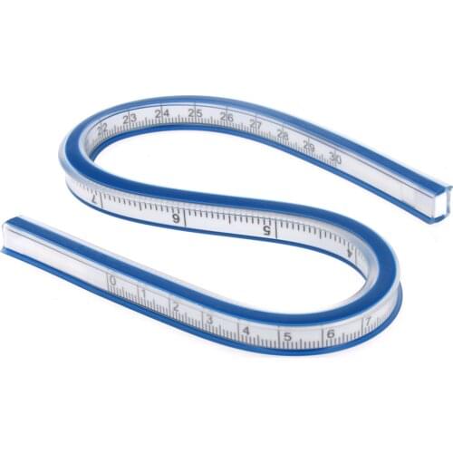 Utoolmart 1PC Measuring tool measuring tape measure soft metal tape Multi-Function measure 30/50/60cm Flexible Curve Ruler