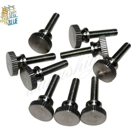 10Pcs DIN464 GB834 M3 Stainless Steel Knurling Head Knurled Thumb Screw Hand Tighten Curtain Wall Glass Lock Screws HW069