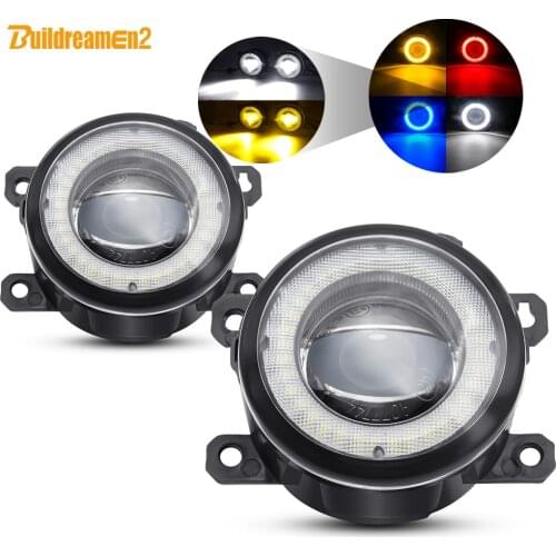 2 X Car Angel Eye Fog Light LED Lens Fog Driving Lamp DRL 30W 12V For Honda CR-V City Accord Fit CR-Z Pilot Crosstour Insight