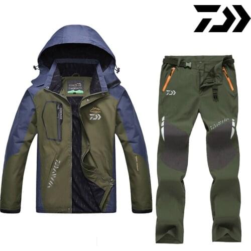 2021 Daiwa Fishing Clothing Outdoor Quick-dry Fishing Clothes Men Fishing Suit Breathable Sunscreen DAWA Pants Fishing Jacket