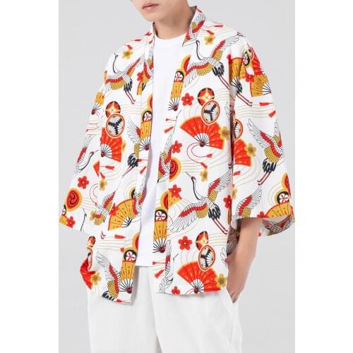 2021 Summer Men Robe Loose Kimomo Open Stitch Mens Embroidery Hanfu Male Chinese Style Oversized Cardigan M-5XL