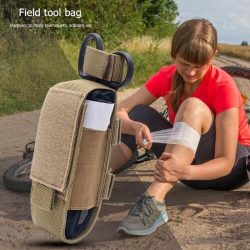 2021 May new Rock climbing medical scissors Molle bag Portable tourniquet holder bag Outdoor medical bag