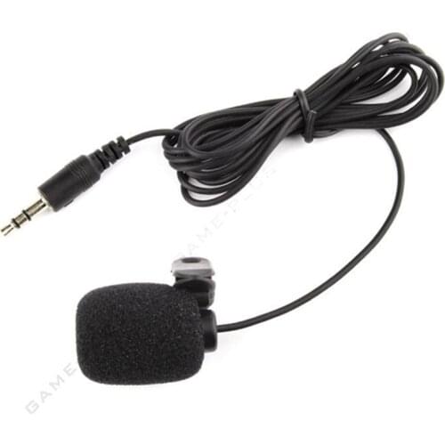 3.5mm AUX Mini Lavalier Microphone Hands Free Clip On Mini Lapel Mobiloe Phone Microphone Portable Mic