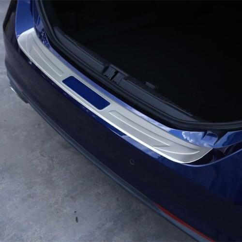 304 Steel Silver Rear Outside Bumper Plate Cover Protector Trim For Alfa Romeo Giulia 2017 Car Accessories