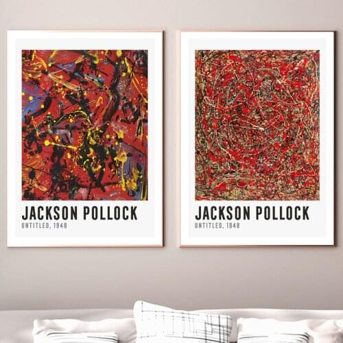 Jackson Pollock Line Watercolor Abstract Wall Art Canvas Painting Nordic Posters And Prints Wall Pictures For Living Room Decor