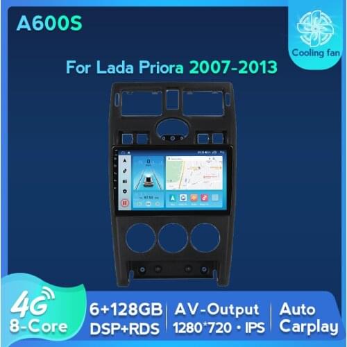 6G+128G 4G LTE DPS Android 11 Car Radio Auto Multimedia DVD Player For LADA Priora 2007-2013 GPS Navigation Auto carplay