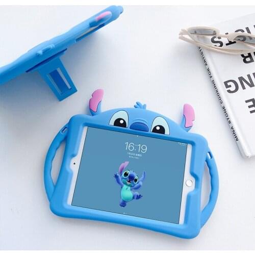 Kids Tablet Cover For iPad 10.2 8 7th Gen Pro 10.5 9.7 2018 2017 Air 2 3 Cute cartoon Case For Mini 1/2/3 4 5 Stand handle funda