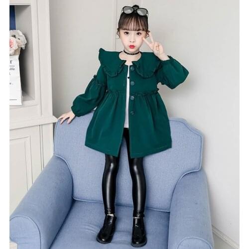 Girl long coat fashionable princess coat