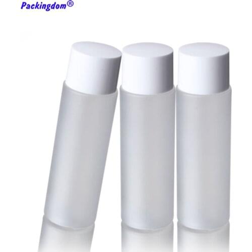10pcs Frost Clear Plastic Bottle Double Caps Empty Bottles with Inner Plug Cosmetic Containers Refillable Gel Tube 100ml