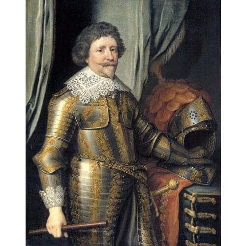 32" large # TOP ART # Holland Netherlands stadtholder Frederick Henry portrait print oil painting on canvas- good quality