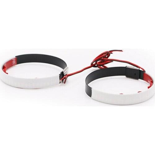 Motorcycle LED Shock Absorbing Strip Lights Circular Turn Signal Fork Light