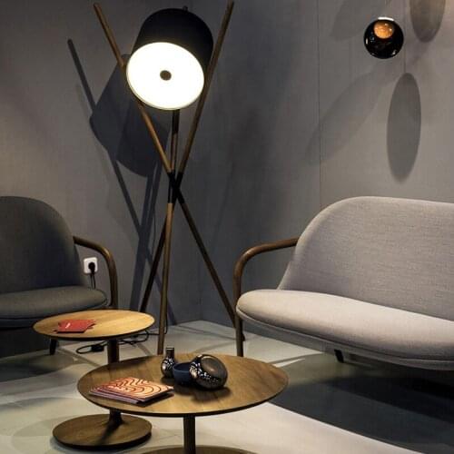 Nordic Minimalist Solid Wood Led Floor Lamp Table Lamp Living Room Home Decor Bedroom Bedside Lamp Hotel Villa Sofa Corner Light