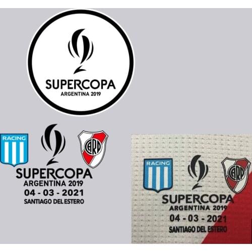 Final Supercopa Argentina 2019 Match Details Day Parche Soccer Badge iron on transfer