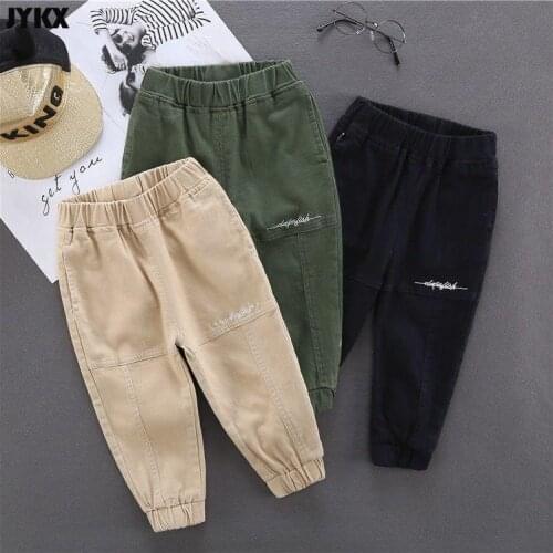 Boys Autumn Casual Pants 2021 New Spring And Autumn Models 5 Years Old Childrens Overalls Little Boy Trousers