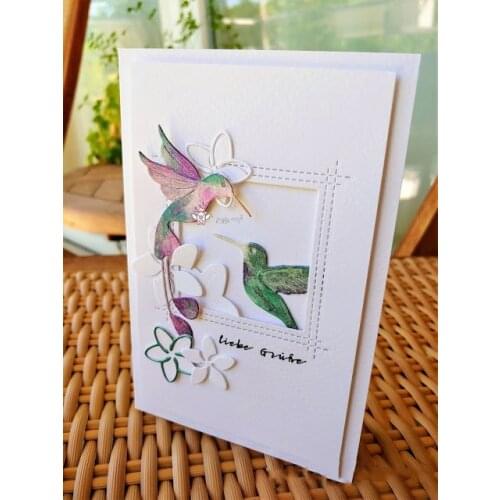 PP Craft metal cutting dies cut die mold Hummingbird Kolibri Scarpbook paper craft knife mould blade punch stencils dies