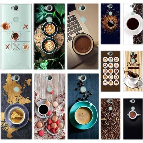 Coffee Transparent Silicon TPU Case For Sony Xperia L1 L2 L3 X XA XA1 XA2 XA3 XZ XZ1 XZ2 XZ3 XZ4 Plus Compeact Cover