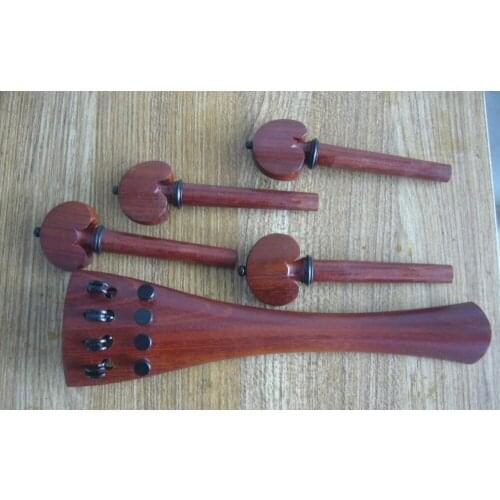 4/4 size red wood cello parts , cello tailpiece and 4 pieces cello pegs