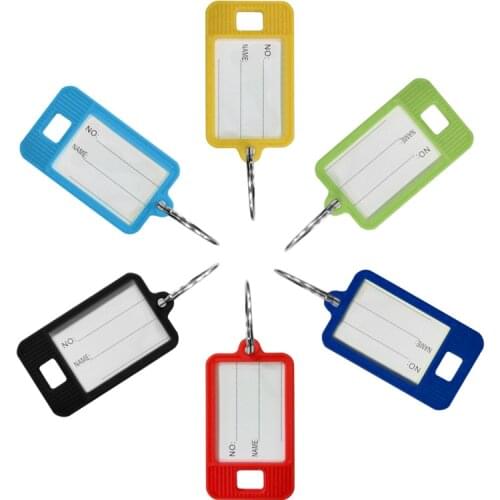 2020 key card box color plastic tag number classification card label key chain 50 pcs/lot