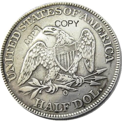 US 1840 - 1861 - O Liberty Seated Half Dollar Silver Plated Copy Coins