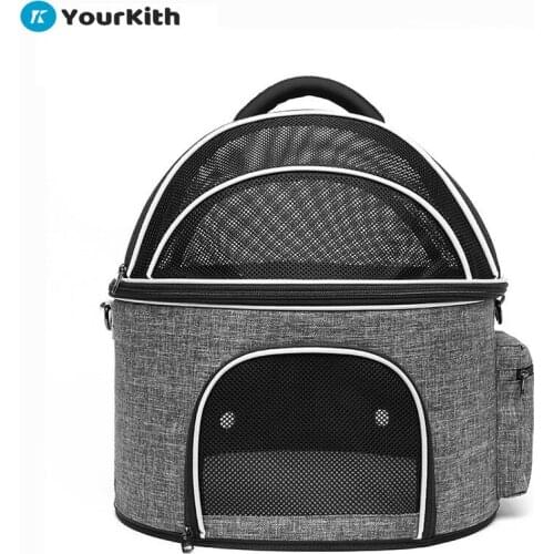 YourKith Dog Bag Breathable Sac Transport Chien Portable Mesh Large Capacity Cat Carrying Bag Outdoor Travel Pet Carrier
