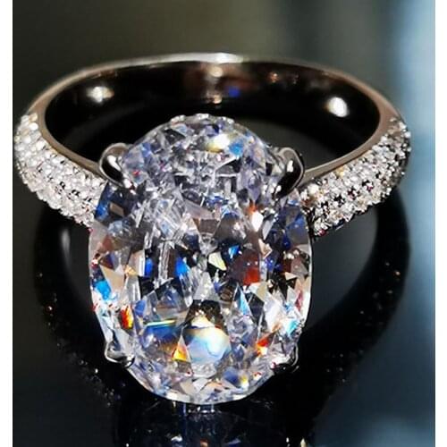 Solid 18K Gold 3ct Moissanite Diamond Ring D color VVS With national certificate 0010