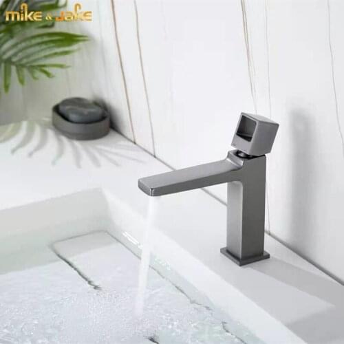 Bathroom Hot and cold faucet copper brass wash basin faucet bathroom household creative wash basin mixer water crane tap