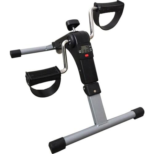 Exercise Bike Adjustable Resistance With LCD Monitor Fitness Equipment Home Elderly Rehabilitation Bicycle Hand Leg Trainer