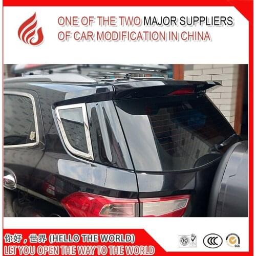 High quality ABS Primer Black White Color Car Rear Roof Spoiler For Ecosport 2013 2014 2015 2016 20172018