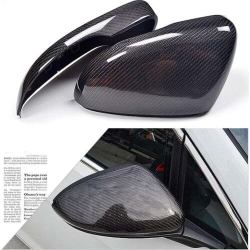 Carbon Fiber Car Side Door View Mirrors Replacment Cover For VolksWagen CC 2011-2017